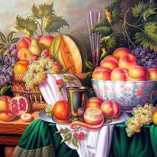 Схема вышивки «натюрморт в старинном стиле»