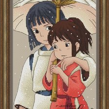 Схема вышивки «миядзаки»