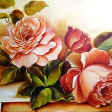 Схема вышивки «Розы»