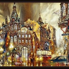 Схема вышивки «Фантастический Петербург»