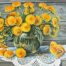 Схема вышивки «желтые»