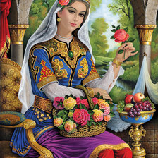 Схема вышивки «восточная красота»