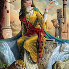 Схема вышивки «восточная красота»