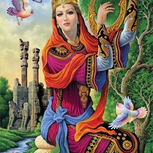 Схема вышивки «восточная красота»