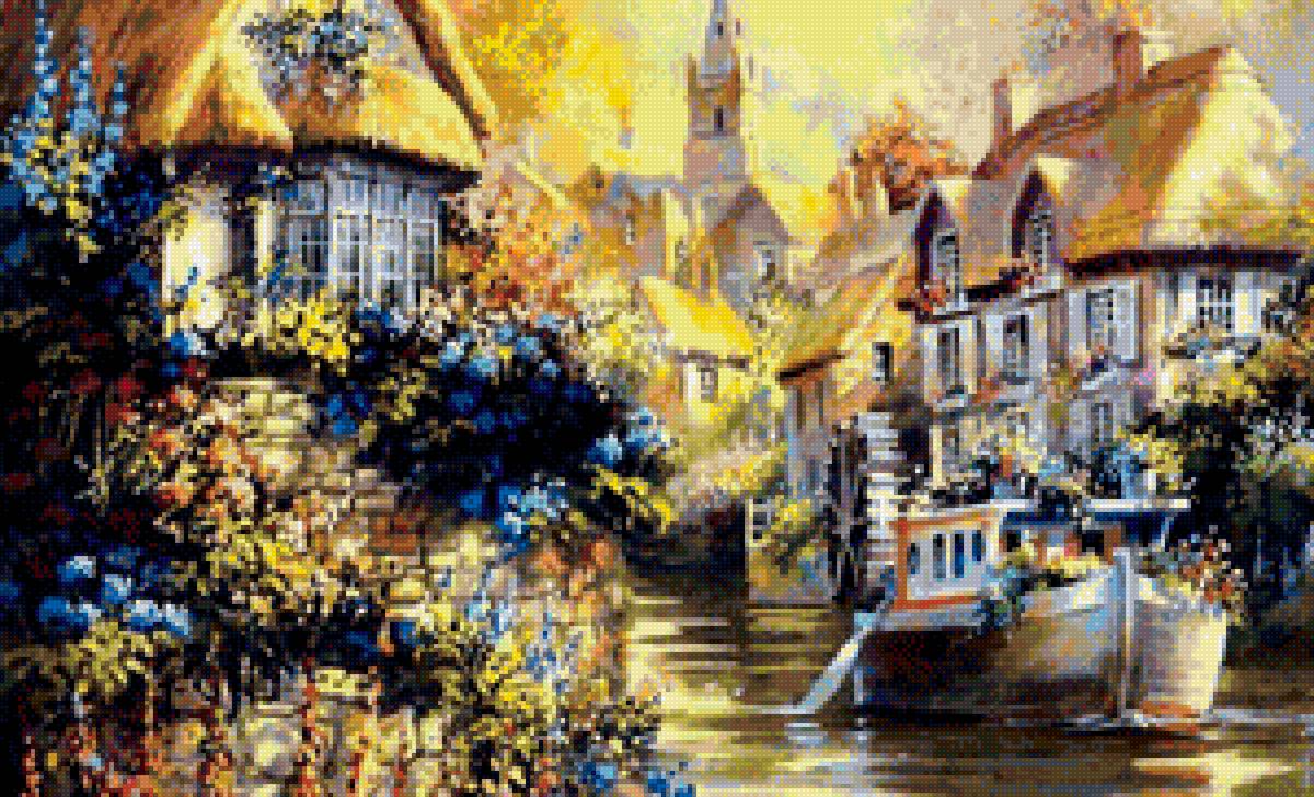 Сказочный домик1 - цветы, замок, домик, природа, дом, сказка - предпросмотр