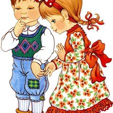 Схема вышивки «Дети»