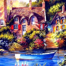 Схема вышивки «Сказочный домик2»