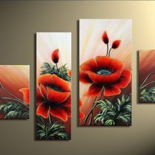 Схема вышивки «маки»