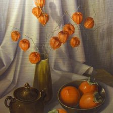 Схема вышивки «Худ. Широкова Натюрморт с физалисом»