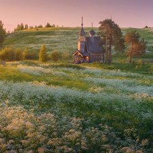 Схема вышивки «деревня»