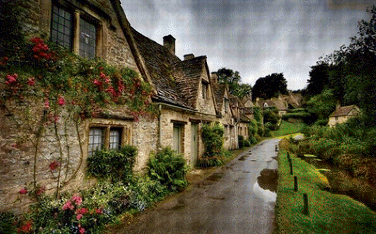 красивое место - дорога, пейзаж, природа, деревня - предпросмотр