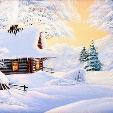 Схема вышивки «зимняя сказка»