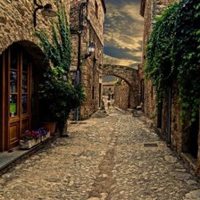 Схема вышивки «улочка»