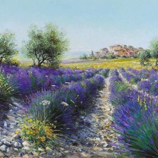 Схема вышивки «лавандула»