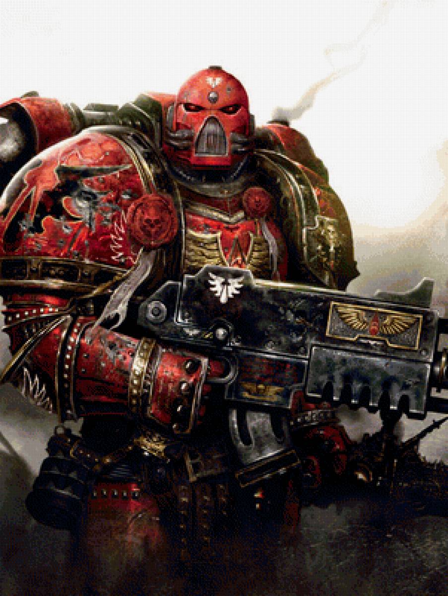 Космодесантник Кровавых Ангелов - blood angels, warhammer, космодесант, 40k, вархаммер, 40000 - предпросмотр