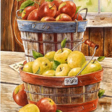 Схема вышивки «яблоки»