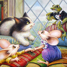 Схема вышивки «Leonard Filgate - Читатели»