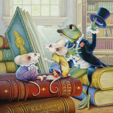 Схема вышивки «Leonard Filgate - Читатели»