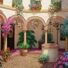 Схема вышивки «Patio»