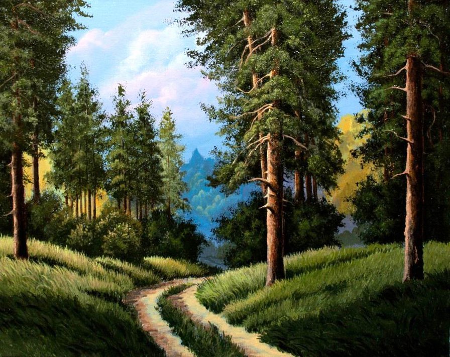 пейзаж - лес, пейзаж, природа - оригинал