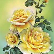 Схема вышивки «розы»