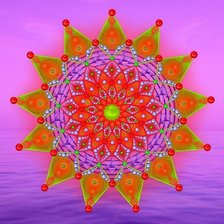 Схема вышивки «мандала»