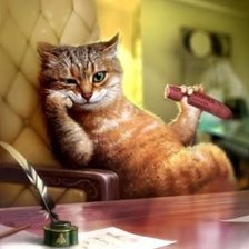 Схема вышивки «кот кузя»