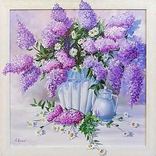 Схема вышивки «По карине худ. Натальи Арманд. Сирень.»