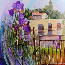 По картине худ. Наталь Арманд. Ирисы.