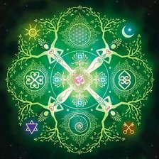 Схема вышивки «мандала»