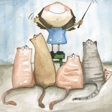 Схема вышивки «Милый хор»