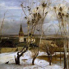 Схема вышивки «Грачи прилетели (Саврасов А.К.)»