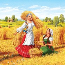 Схема вышивки «деревенские зарисовки»