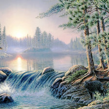 Схема вышивки «Рассвет»