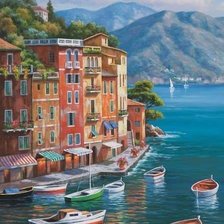 Схема вышивки «городской пейзаж»