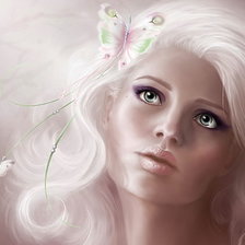 Схема вышивки «девушка фэнтези»