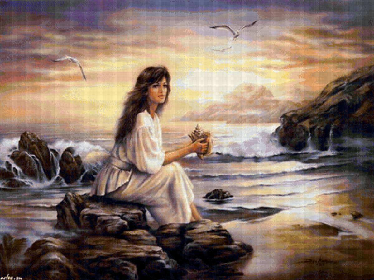 на берегу моря - предпросмотр