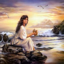 Схема вышивки «на берегу моря»