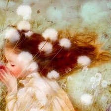 Схема вышивки «маленькая девочка»