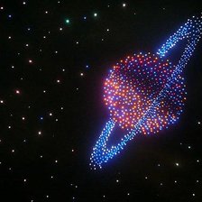 Схема вышивки «сатурн»