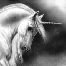 Схема вышивки «единорог»