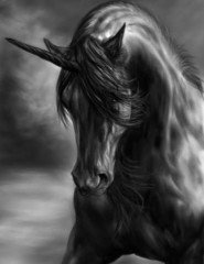 черный единорог - оригинал