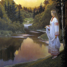 Схема вышивки «РУССКАЯ КРАСАВИЦА»