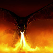 Схема вышивки «огненный дракон»