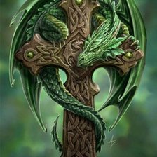 Схема вышивки «дракон»