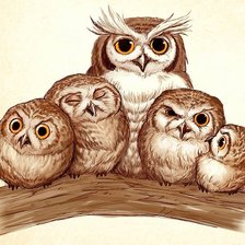 Схема вышивки «дружная семейка»