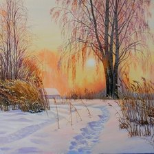 Схема вышивки «Зимнее солнышко (Зосич Ю.)»