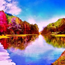 Схема вышивки «времена года»