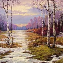 Схема вышивки «вечер»