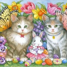 пасхальные котята